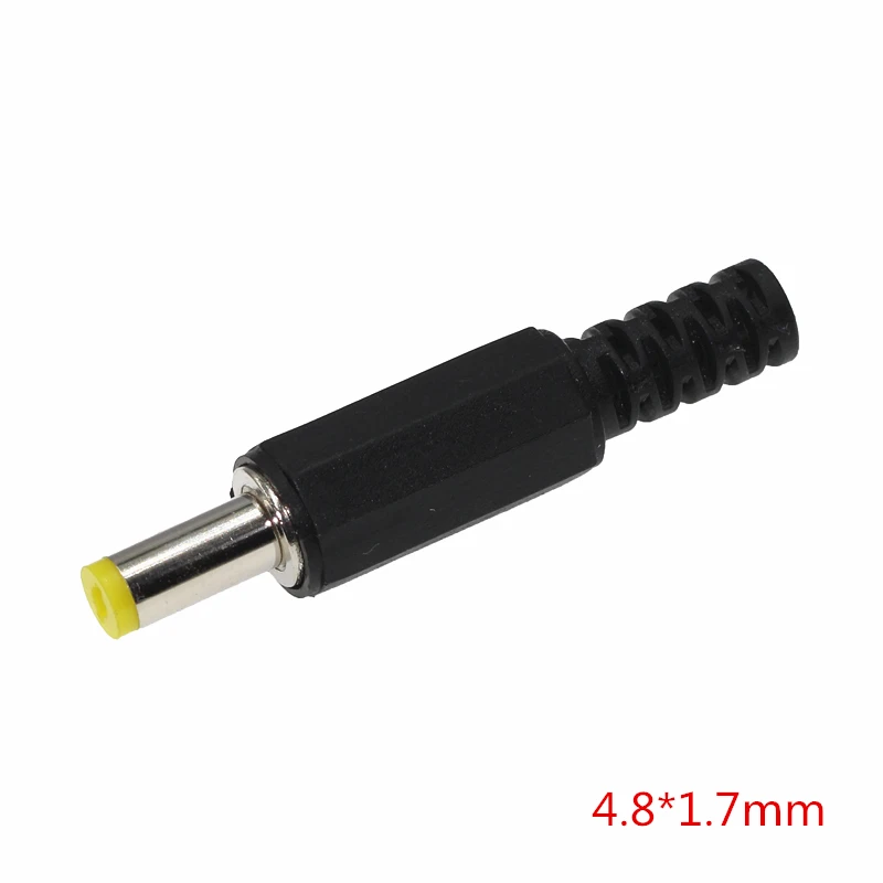10Pcs DC Power Male Plug Jack Adapter Male 5.5x2.1mm 5.5x2.5mm 3.5x1.0mm 3.5x1.3mm 6.3x3.0mm 3.5x1.1mm