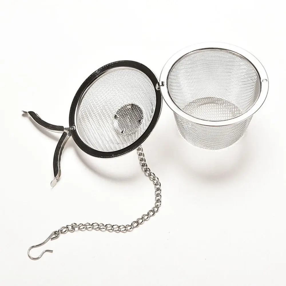 Practical Teakettle Spice Strainer Herbal Infuser Mesh Filter Tea Ball Stainless Steel