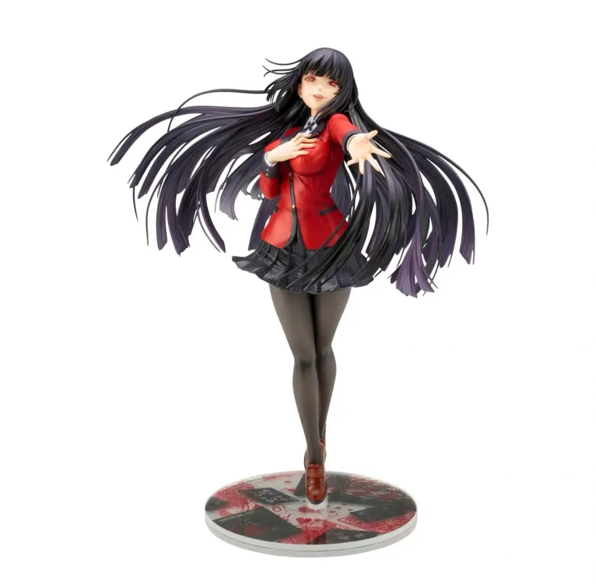 

Original spot 22cm Anime Kakegurui Jabami Yumeko Action Figure Kakegurui Uniform Ver. Collection Model Figurine Doll Toys