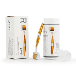 192 Gold Titanium Roller Micro Needle Facial Massager Seamless Whitening Skin Care Heauty Exfoliation Tool