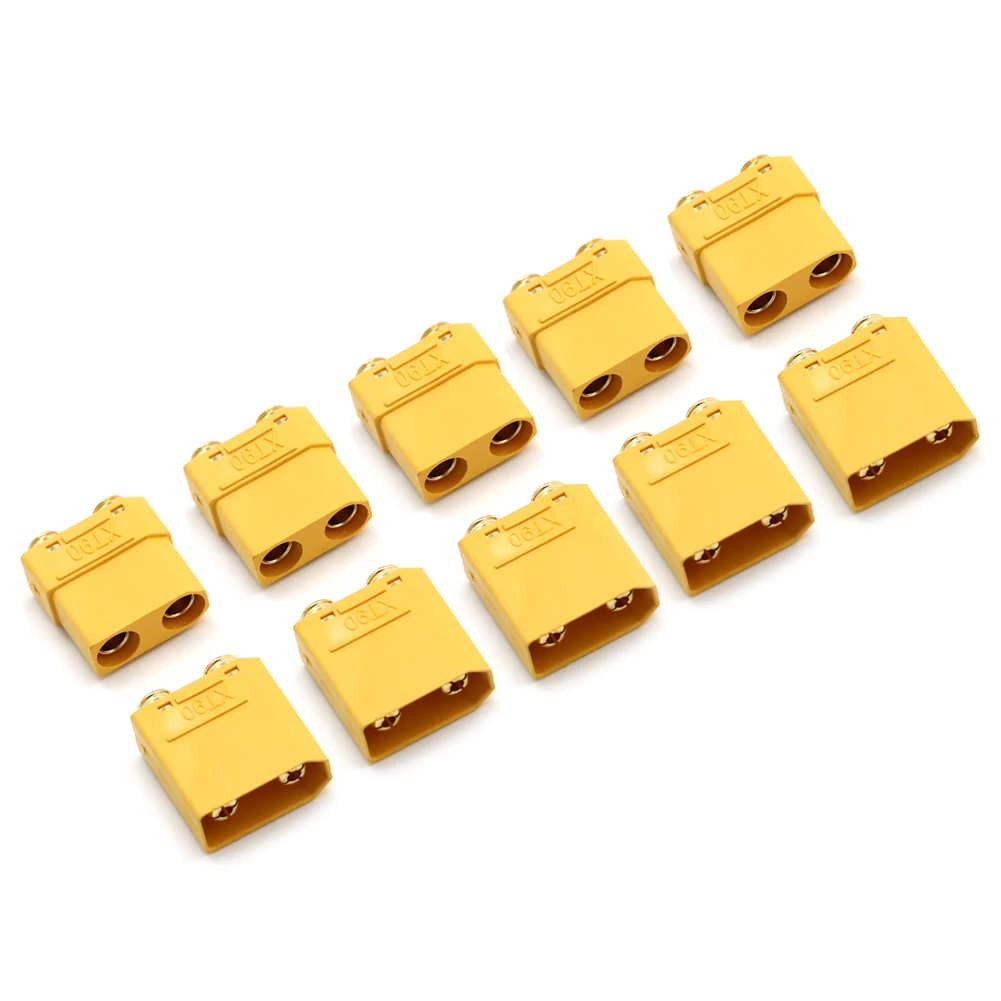 5/10/50 par amass xt90pb plug 4.5mm macho fêmea banana plug conector para rc helicóptero peças de reposição diy rc brinquedos modelos