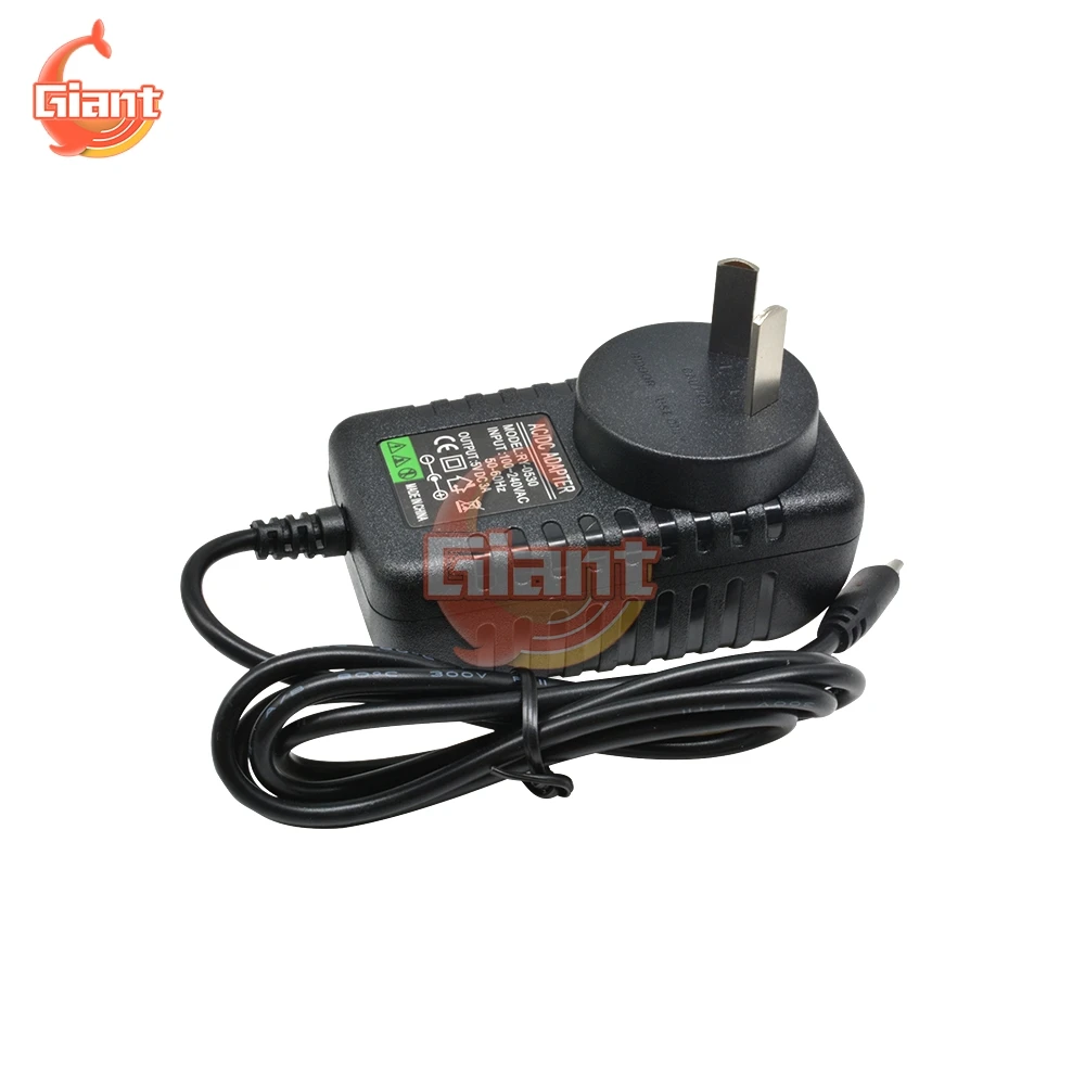 Adattatore per caricabatterie da 100V-240V ca a cc Raspberry Pi 2 alimentatore 5V 3A pulsante interruttore Micro USB adattatore di alimentazione usa vs Raspberry Pi 3