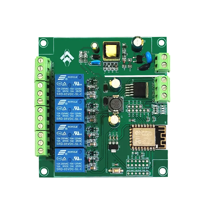 AC/DC Power ESP8266 WiFi 4-kierunkowy moduł przekaźnika ESP-12F 4-kanałowa płytka rozwojowa