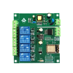 AC/DC Power ESP8266 WiFi 4-way Relay Module ESP-12F 4 Channel Development Board