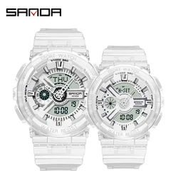 SANDA G Style Sports Watch Men And Women Couple Waterproof Military Watch Vibration Fashion Analog Quartz Electronic Watch