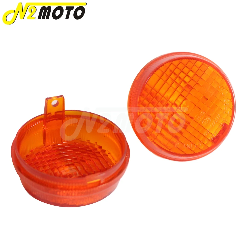 Motorcycle Orange Turn Signal Lens Shell Inidcator Light Cover For Honda Cruisers Shadow Kawasaki Vulcan 2000 1600 Classic Nomad