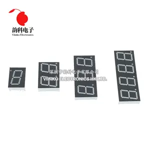Bilashmart 1pc 0.56inch LED display 7 Segment 1 Bit/2 Bit/3 Bit/4 Bit Digit Tube Red Common Cathode / Anode Digital 0.56 inch led 7segment