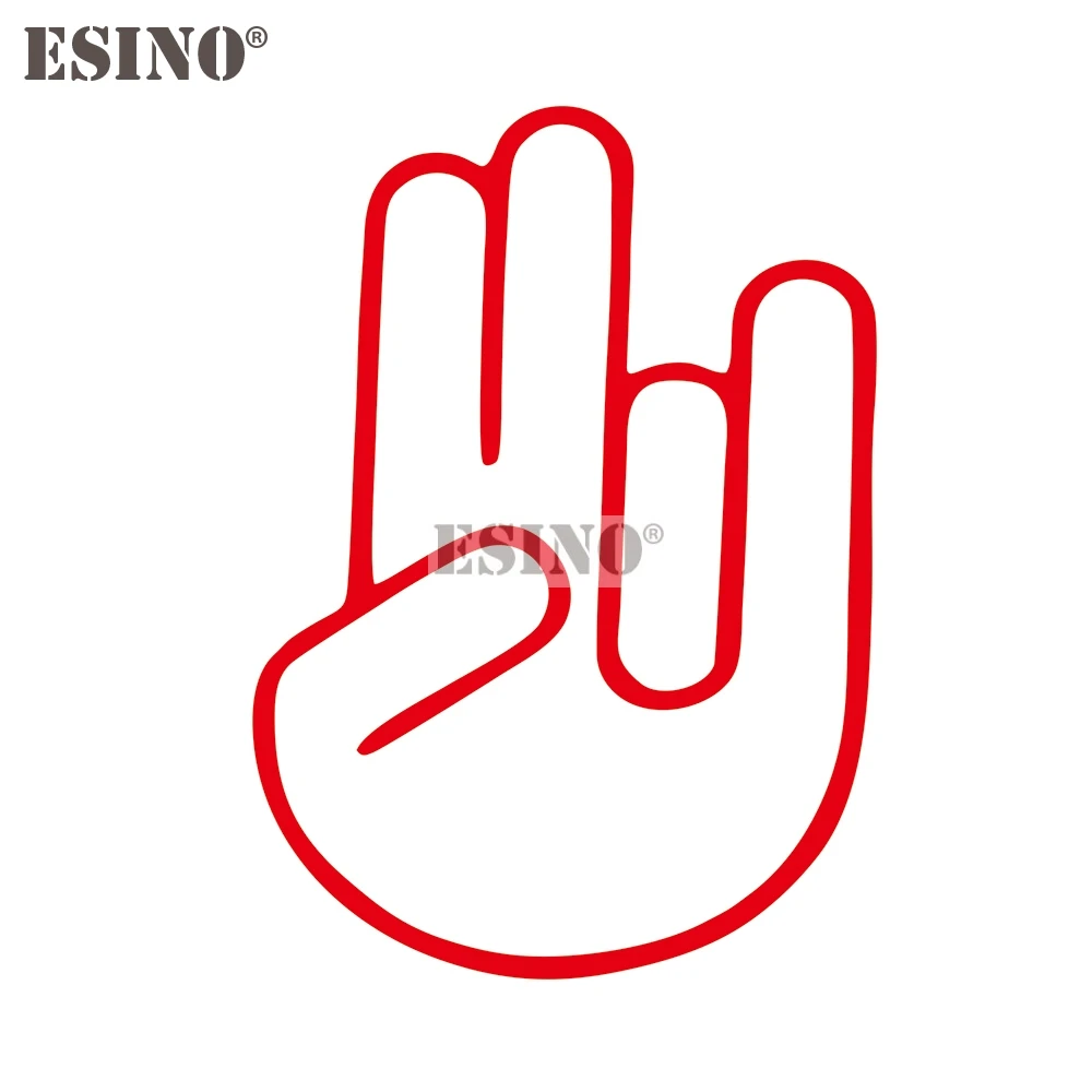 New Design Car Styling Direction Finger Gesture Funny Style Waterproof Vinyl Decal Body Decorative Sticker PVC 3D Carving Decal