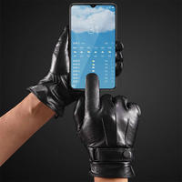 Youpin Qimian Touch Screen Gloves Warm Cycling Full Finger Waterproof Soft Leather For Women Man Winter Fashion Driving Перчатки