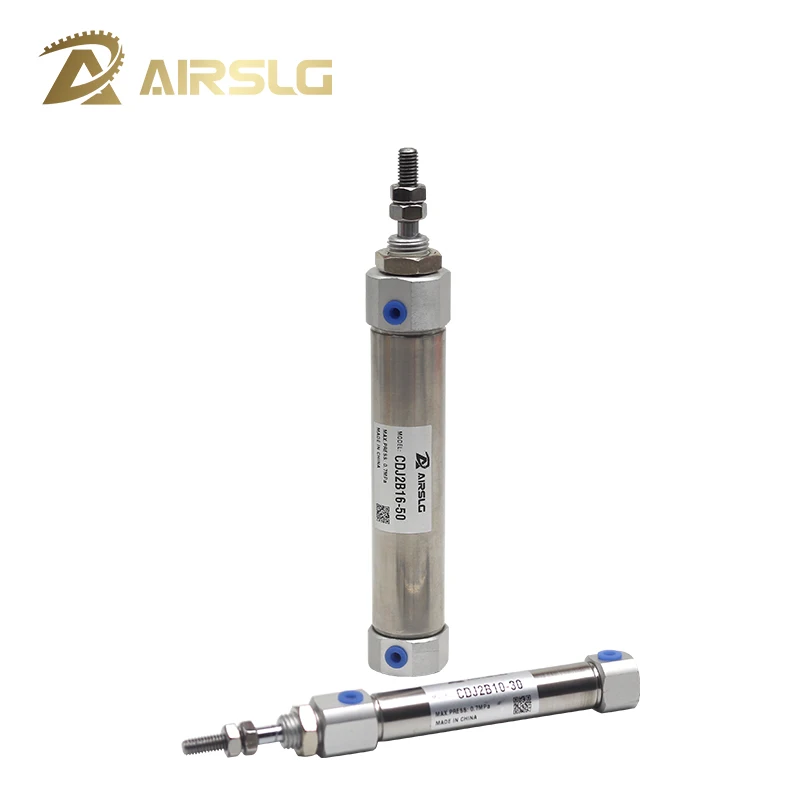 SMC Type Mini Pneumatic Cylinder Double Acting Single Rod Air Cylinder CDJ2B10-5 10-10 10-30Z-B CDJ2B16-15Z-B 16-50 16-75Z-B