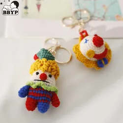 Cartoon Cute clown Crochet Doll Key Chain Knit Toy Cute Pendant Bag Accessories Handmade Toy