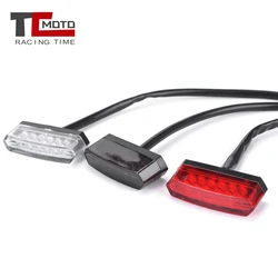 Motorcycle Scooter ATV Bike Red Rear Tail 12V Mini 6 LED Universal Low Consumption Stop Brake LED Tail Stop Lamp Emark