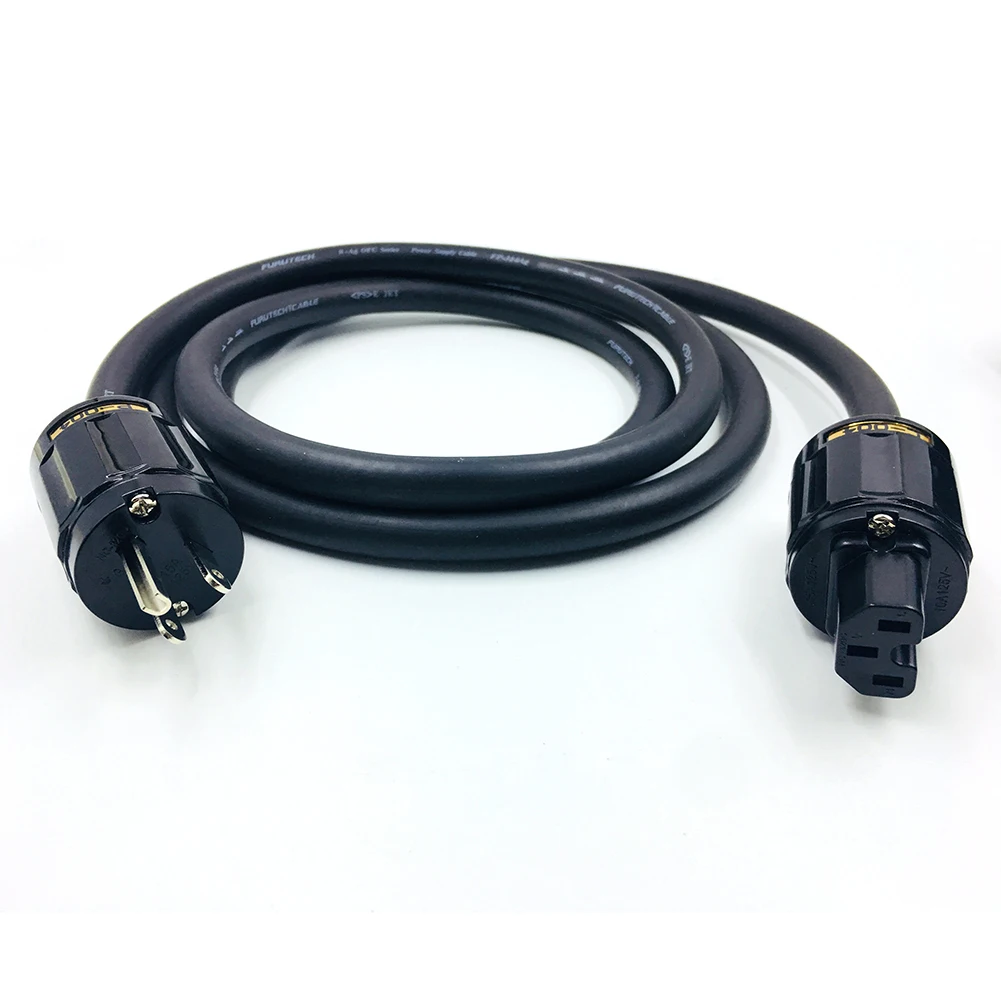 Colleimage  Hifi audio FP-314Ag Power Cable with US P004+C004 IEC for hifi Video