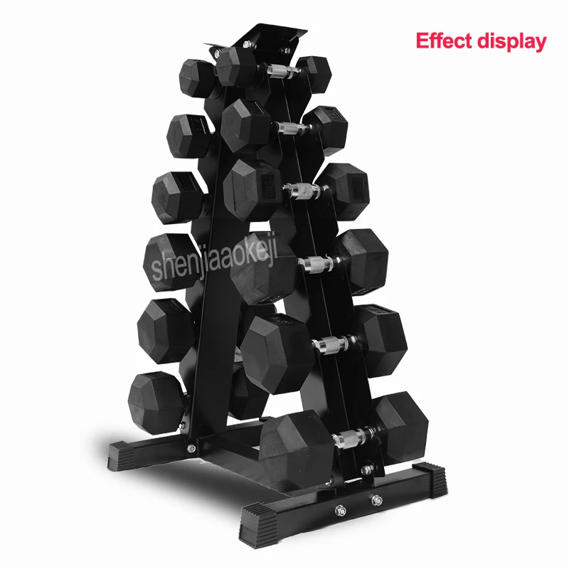 Durable Steel Dumbbell Rack Detachable Gym Dumbbell Holder Home Dumbbell support 6-Pairs Dumbbells Shelf Gym Equipment 1pc