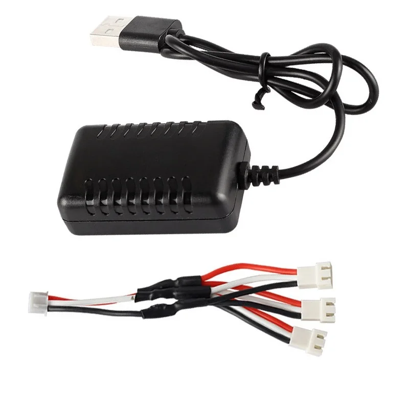 7.4V 2000Mah 5cm XH-3P Quick USB Charger for Wltoys 144001 124019 124018 XK K130 12428 12401 12402 K989 K969 RC Car parts