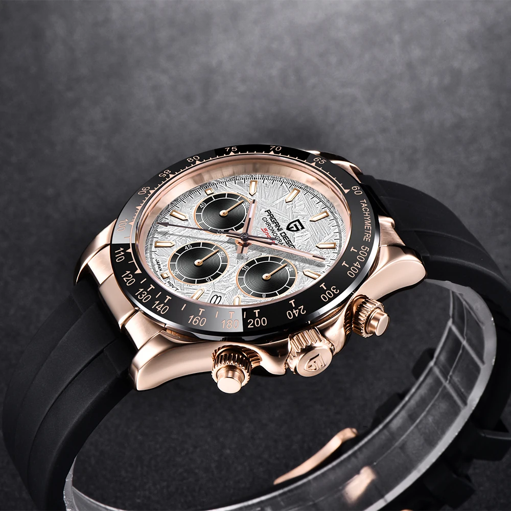 40MM PAGANI DESIGN Top Marke Männer Quarz Armbanduhr 100M Wasserdicht Datum Uhr Sport Uhren Herren Chronograph Relogio Masculino