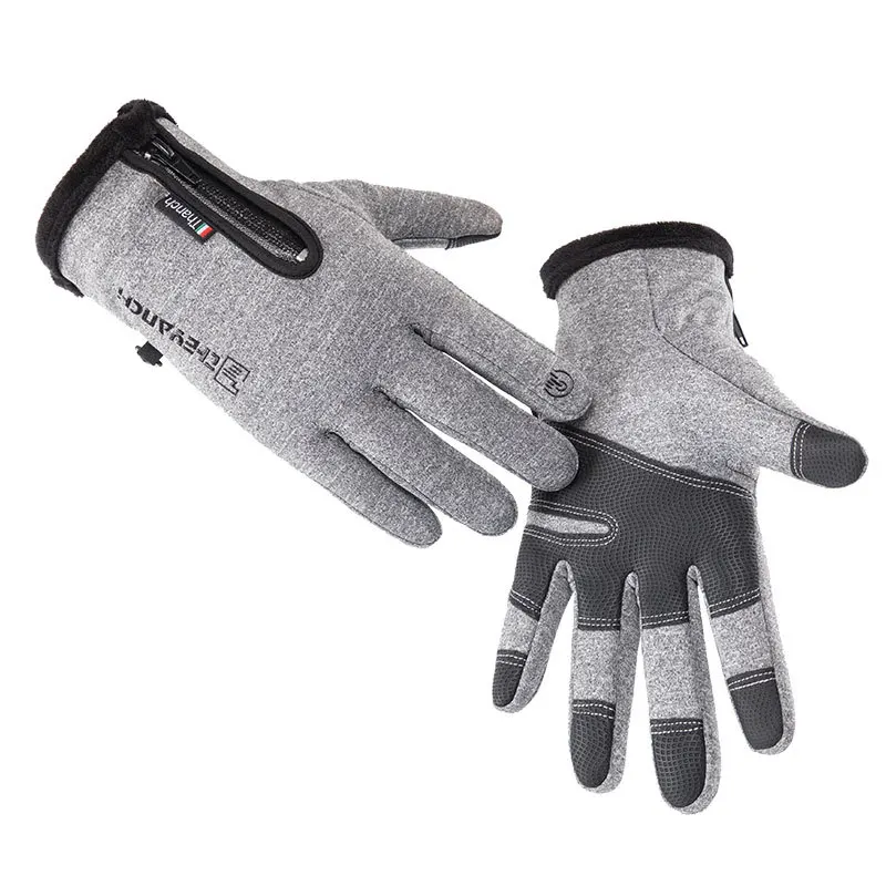 Motorcycle Gloves Racing Moto Motorbike Motocross Riding Glove Motorcycle Winter Plus velvet Warm Thermal Full Finger Waterproof