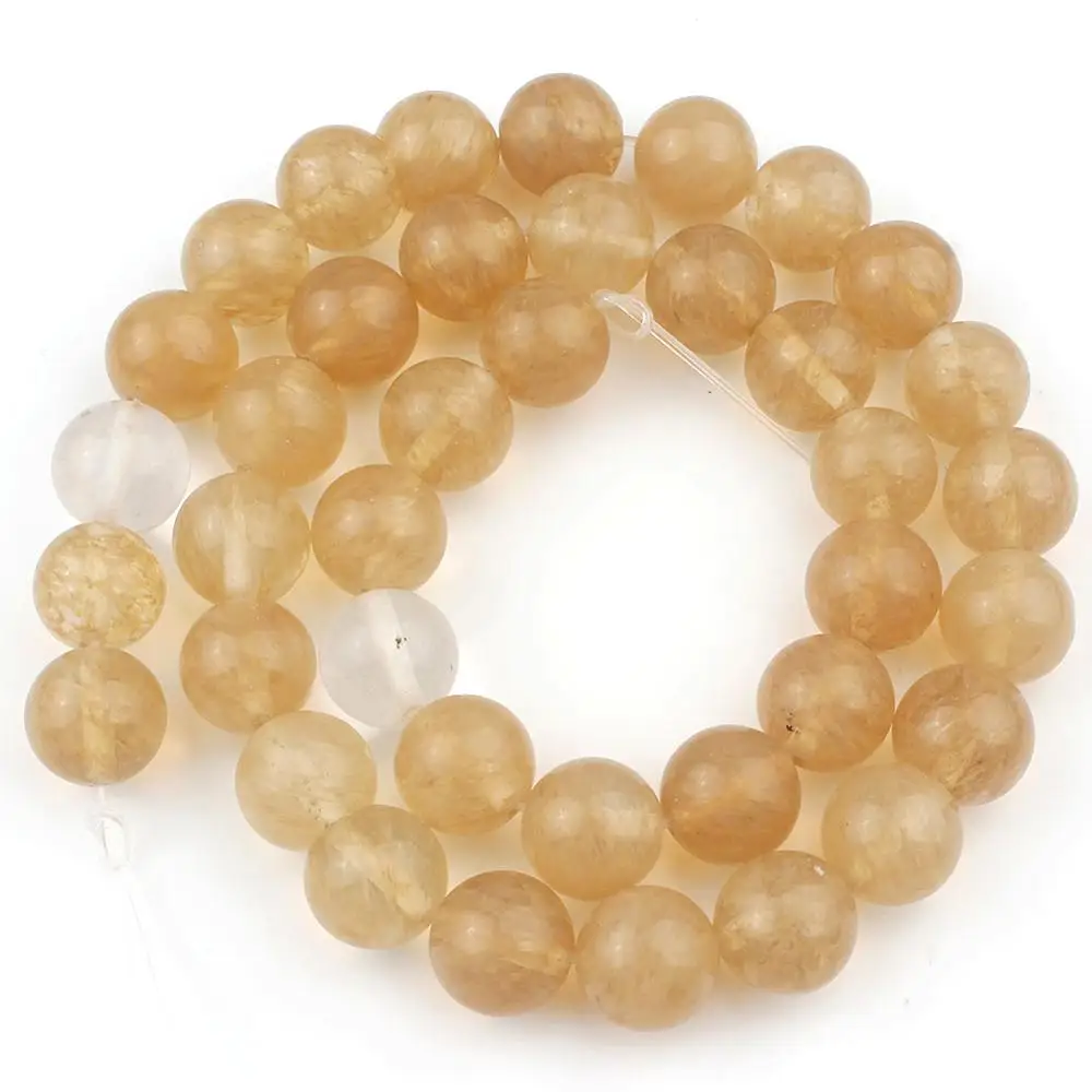 Pierres naturelles Citrines Quartz, perles amples 15 \