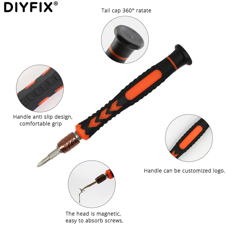 ครัวเรือนบิตไขควงชุดสำหรับโทรศัพท์มือถือแท็บเล็ตคอมพิวเตอร์ Disassembly RepairTool
