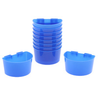 10 Pcs Water Bowl Bird Feeder Cup Pigeon Feeding Trays for Poultry Quail  Chicken Pigeon Parrot Food Bowl PlasticS/L