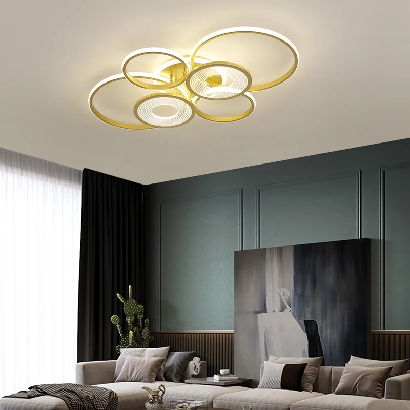 Modern Led Chandelier For Living room Bedroom Dining room Kitchen Surface Mount Lustre Led Ceiling Chandelier Indoor Lighting