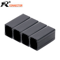10pcs/lot AC Coupler Aluminum Box Enclosure Case Circuit Board Project Electronic 65x25x30mm For Data Board Power Supply Units