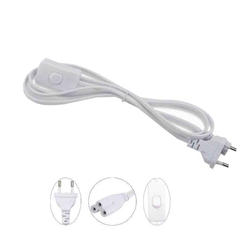 180CM 30CM T5 T8 3Pin LED Tube Connector Cable Wire, T5 T8 Extension Cord For Integrated LED Fluorescent Tube Light Bulb