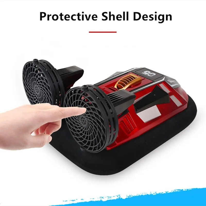 Amphibious Remote Control Simulation RC Hovercraft 2.4G Waterproof High-Speed Drift Reverse Navigation RC Amphibious Boat Toy Gi