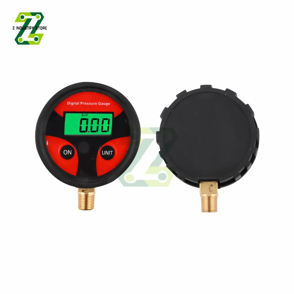 Pressure Gauge 0-200PSI Tire Pressure Monitoring LCD Backlight Digital Tire Gauge Monometer for Car Truck Bike Car Tyre