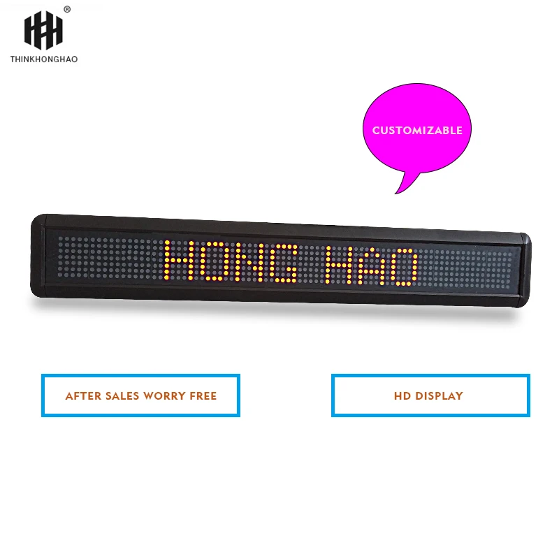 led moving text display(HI7-80P7.62R)led scrolling display led message board