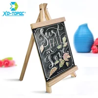 Mini Chalkboard Desktop Blackboard with Pine Wood Frame Table-top Easel 5 Styles for Memu Drawing Bulletin Boards 4