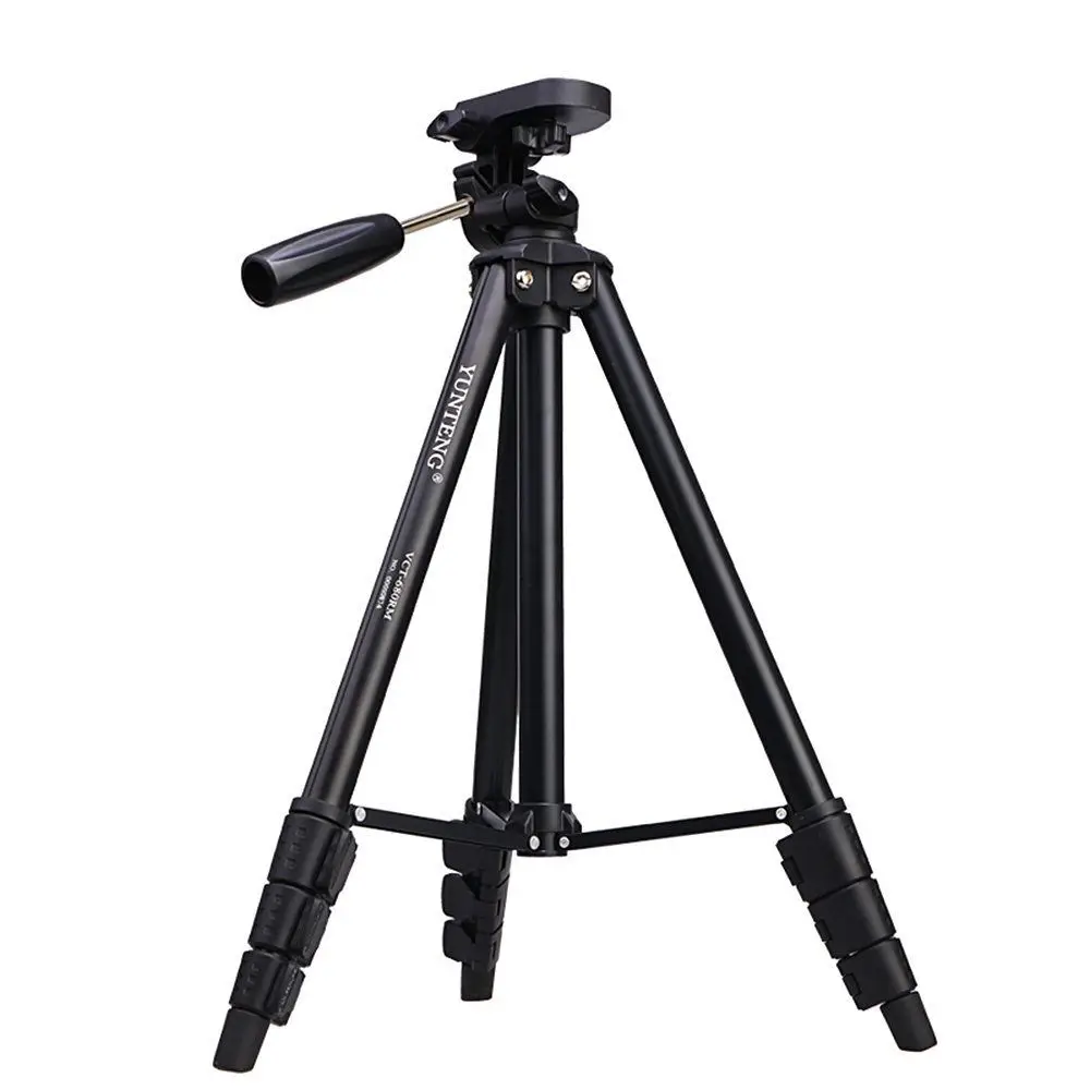 Yunteng VCT-680 Portable Aluminum Alloy Travel Tripod Stand + 3 Way Head for Camera DV Phone Telescope