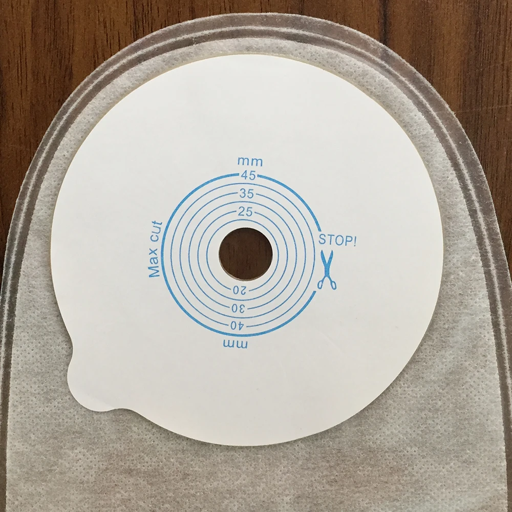 One Piece Urostomy Bags Silicone Plug Drainable Pouch Stoma Bags 45mm Hole Medical Care Anti-leak Urostomy Bags