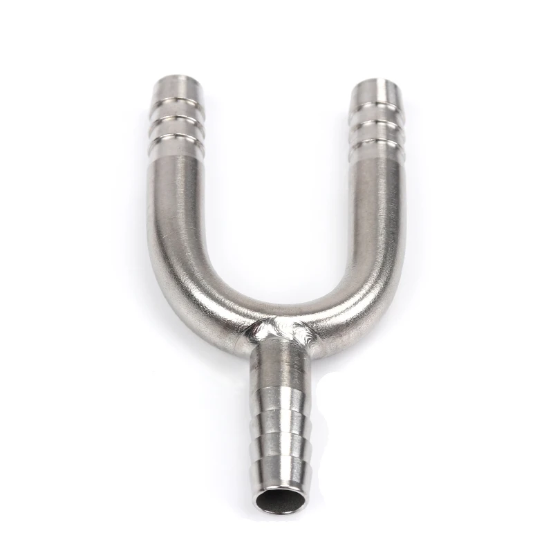 Y Shape U Shape T Shape Cross Shape Hose Barb, Stainless Steel 1/4\