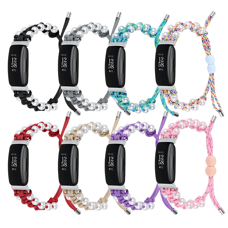 Braided rope band for Fitbit inspire 2 smart Watch adjustable Bracelet strap for fitbit inspire / Inspire 3 Wristband Correa