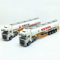 28CM 1/50 lega di metallo camion rimorchio serbatoio contenitore tubi camion alta simulazione Diecast modello ingegneria veicolo giocattolo spettacoli