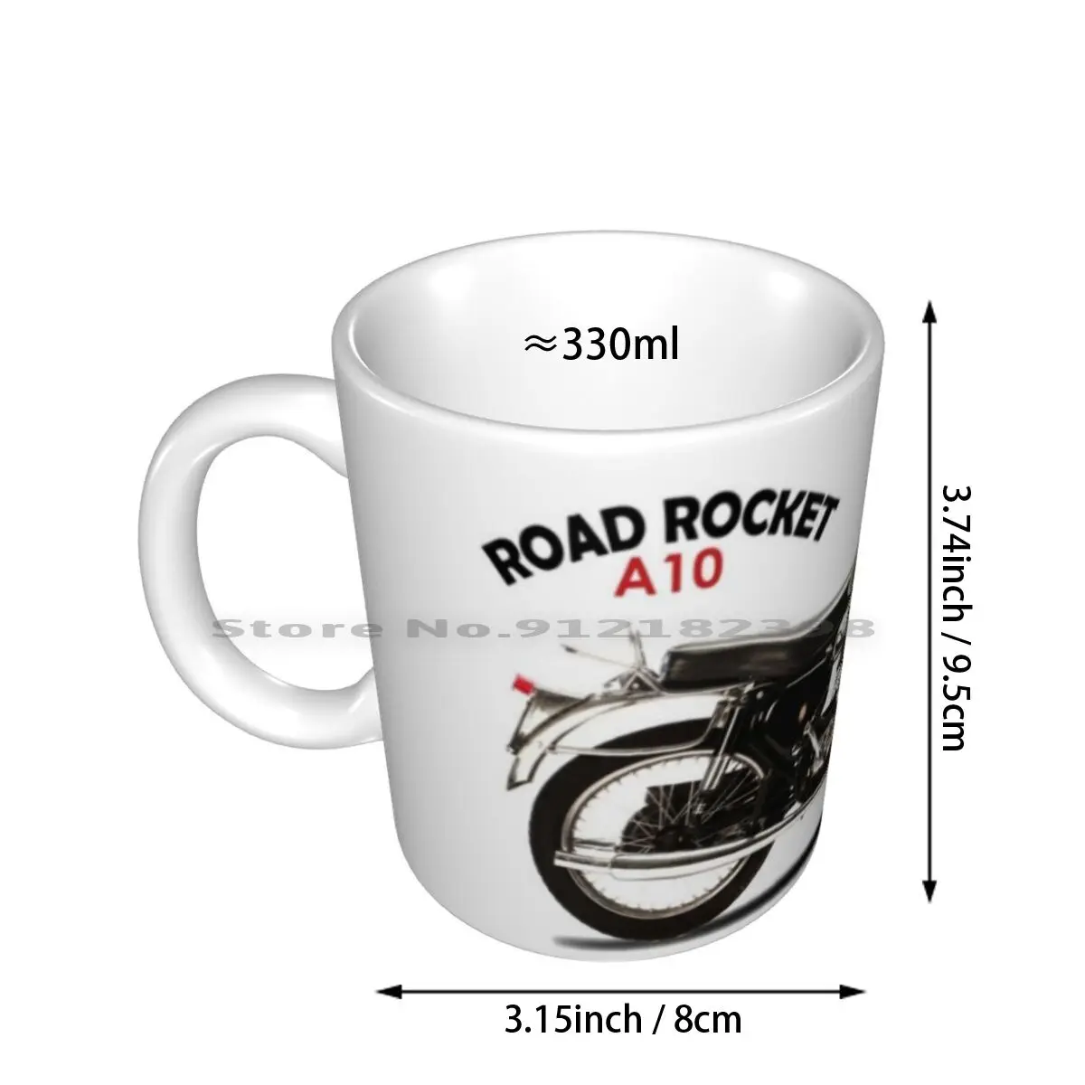 The Bsa Road Rocket 1955 Ceramic Mugs Coffee Cups Milk Tea Mug Bsa Road Rocket Bsa Motorcycle Bsa Road Rocket Motorcycle