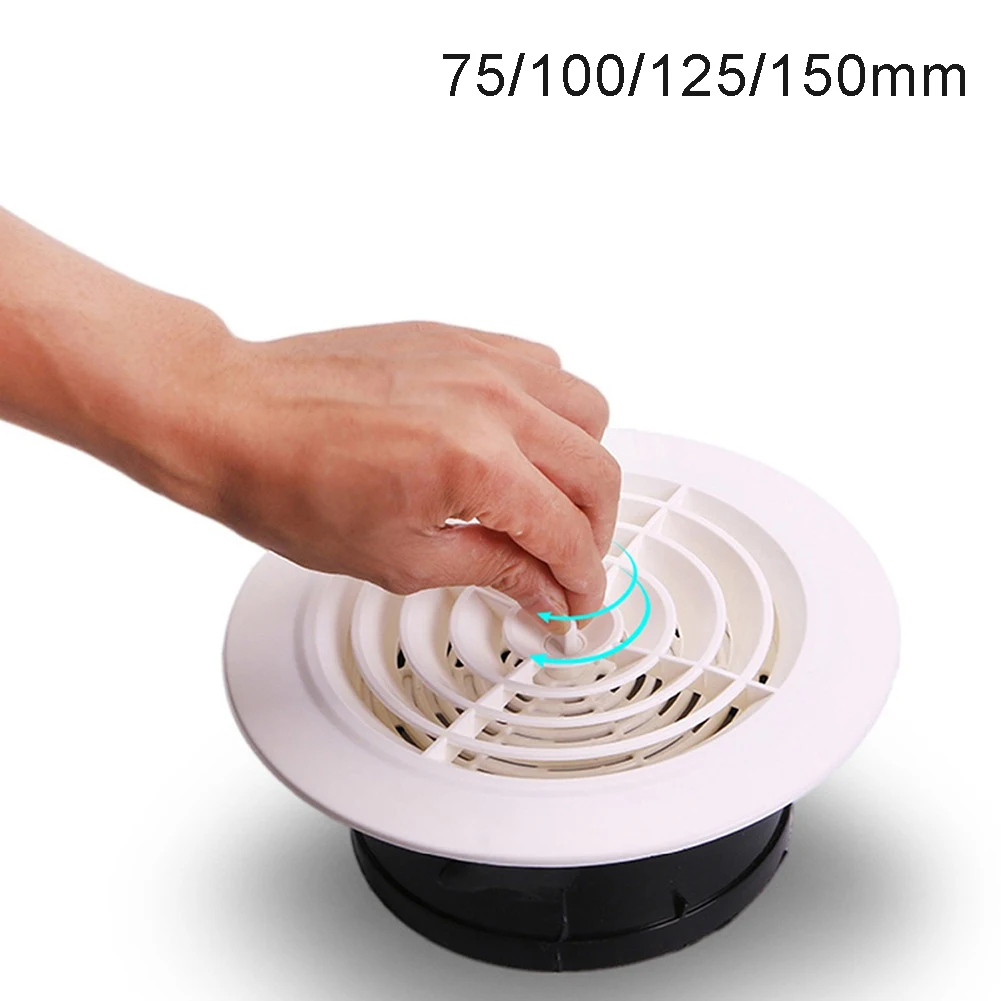 Hot! Vòng Lỗ Thông Khí ABS Louver Ốp Lưng Dạng Lưới Tản Nhiệt Nhựa PP Thông Thoáng Lưới Tản Nhiệt Không Khí Dạng Lưới Tản Nhiệt 75Mm/100Mm/125Mm/150Mm Làm Nóng Làm Mát & Lỗ Thông Hơi