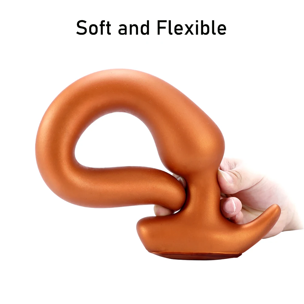 Liquid Silicone Overlength Anal Plug Dildos Anal Dilator Long Butt Plug Stimulates the Vagina and Anus Massage Prostate Sex Toys