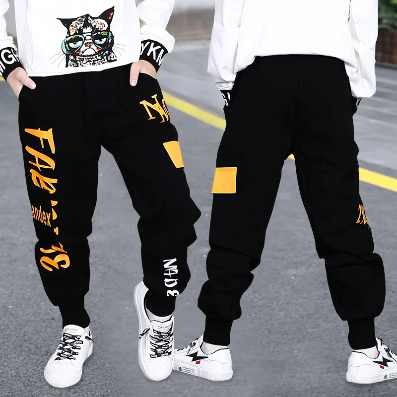 New Arrival Sport Pants for Big Kids Cotton Loose Camouflage Trousers Autumn Teenage School Boys Joggers Pants Baby Clothes 12Y