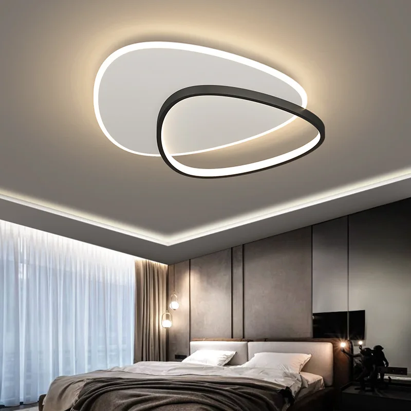 

Ultra-thin Led Ceiling lights Modern Simple Bedroom Lamp Home Art Study Lighting Kitchen balcony black/gold Ceiling Lamp Fixture