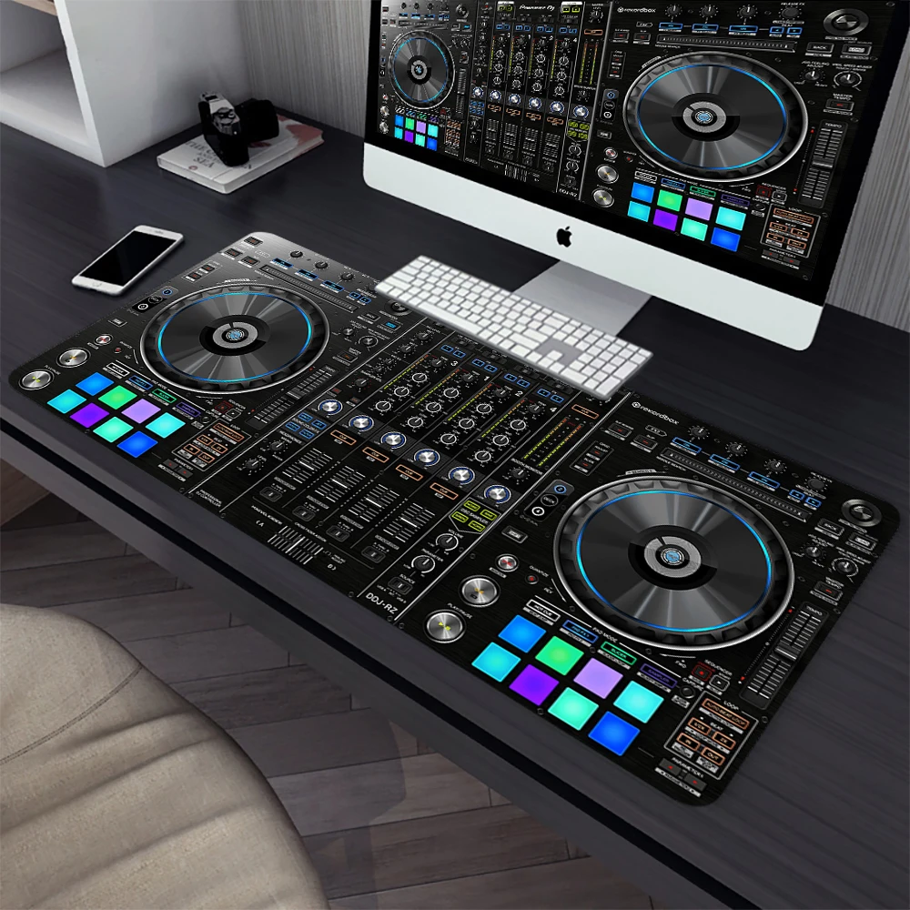 Radio DJ Controller Workbench Large Gaming Mouse Pad Computer Mousepad PC Gamer Mouse Mat Office Mausepad Keyboard Mat Desk Pad