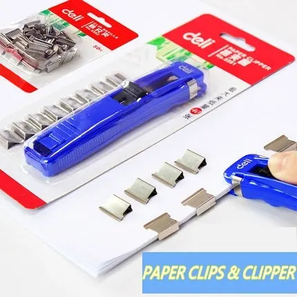 Creative Reusable Paper Clips Metal Binder Clips Office Paper Organizer For Documents With Paper Clipper