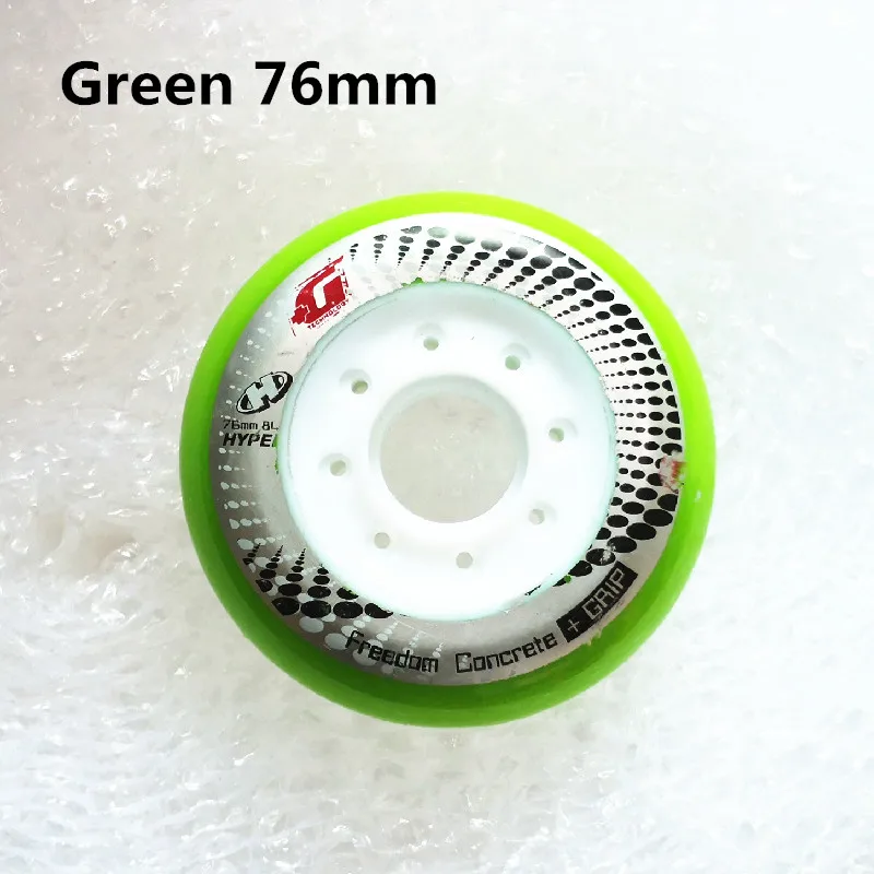 8 szt Hyper+G GRIP Concrete Inline Roller Skates Wheel, 84A FSK Slalom Braking Skating dla SEBA HL High WFSC Powerslide RB Wheel — zdjęcie 4