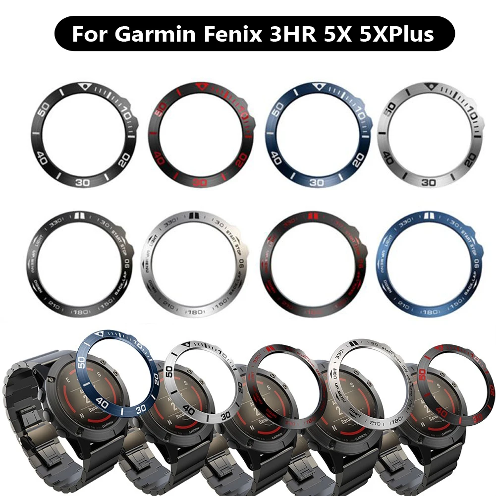 Bezel Ring Styling Frame Case For Garmin Fenix 5x 5xPlus 3 3HR Watch Stainless Steel Metal Cover Anti-Scratch Protection Rings