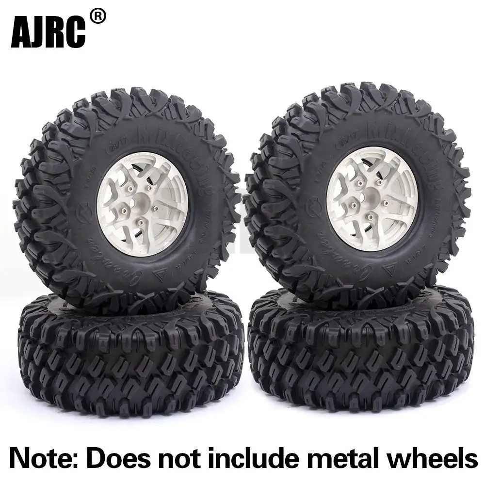 

120MM 1.9inch Rubber Mud Grappler Tires for 1:10 RC Crawler Axial SCX10 90046 90047 TRX4 Defender G500 TRX6 G63 YIKONG