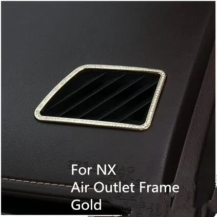 Gold /Silver Crystal Air Outlet Frame For Lexus NX200t Z2EA1286