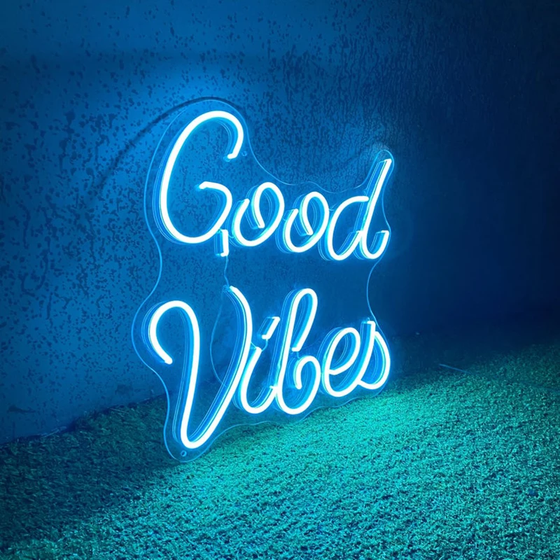 Custom Neon sign good vibes neon , Hands neon light sign, Hands Led neon sign, sign for wall, Neon wall decor, LED Neon Sign