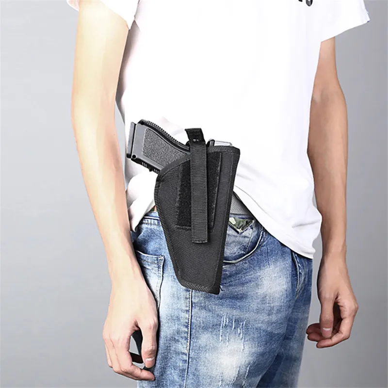 Tactical Left Right Concealed Carry Gun Holster Universal Handgun Holder Waist Bag Outdoor Hunting Airsoft Glock Pistol Holster