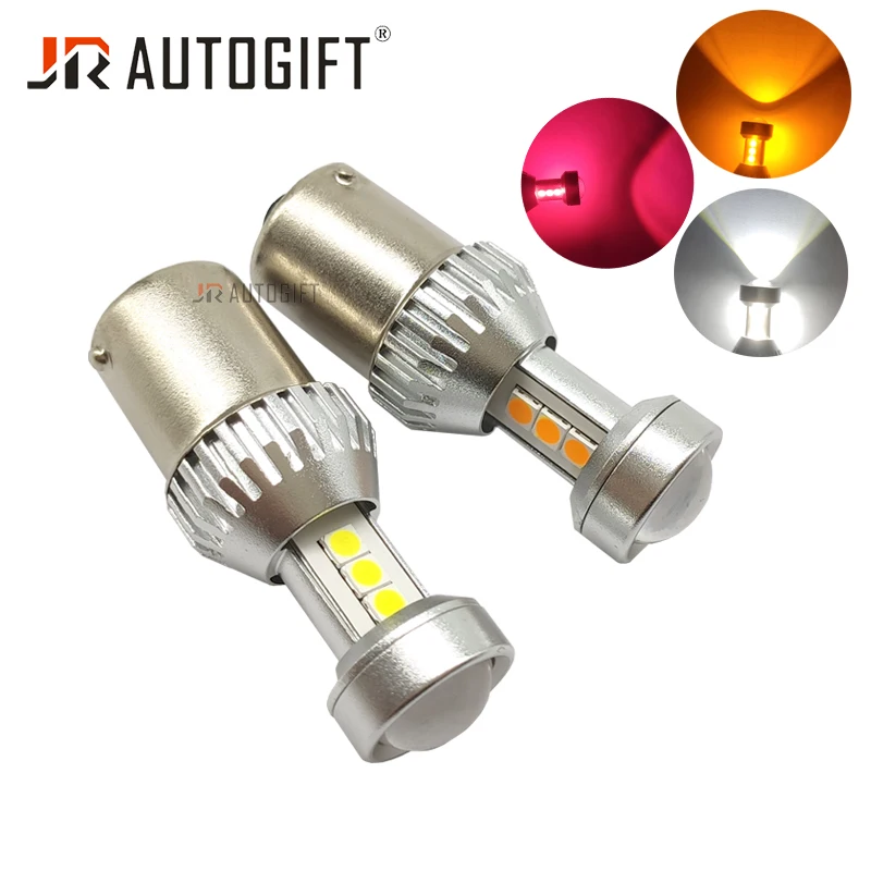 20x 10 Watt P21W LED Bulb BA15S LED P21/5W 1157 BAY15D 7440 7443 Turn Signal Light DRL 12V 24V Amber Red Super Bright 3030 SMD